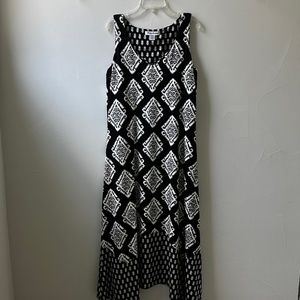 NWOT Tommy Bahama Black & White Sleeveless V-neck Maxi Dress Size Medium